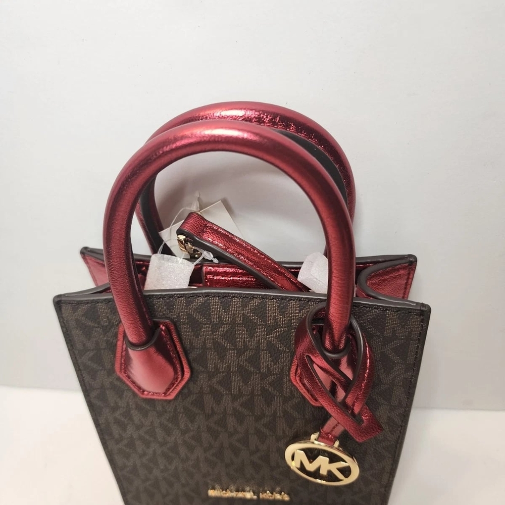 NEW Michael Kors Mercer Extra-Small Signature Logo Crossbody Bag NWT - Picture 2 of 6